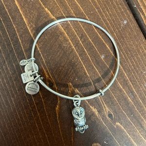 Alex and Ani Owl charm bangle